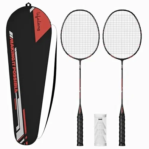 Lifelong Badminton Rackets Set Of 2 With Full Kit (llsbr02)