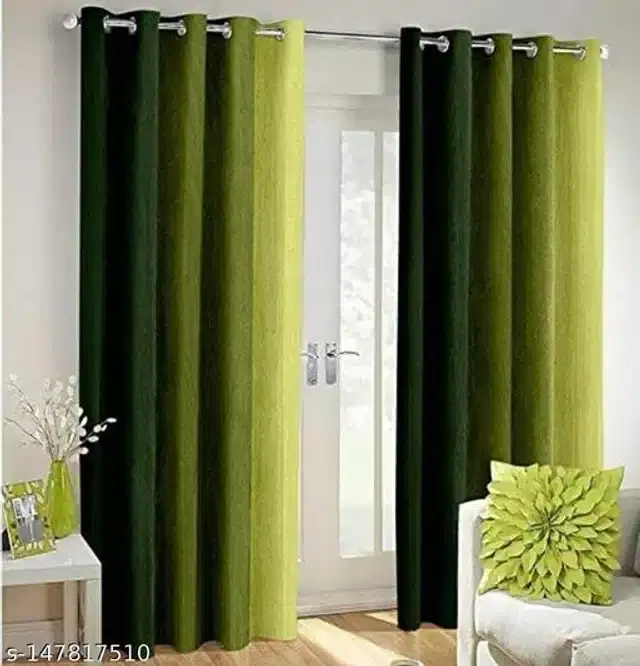 Curtains for Door, Multicolor, 5 Feet, Pack of 2