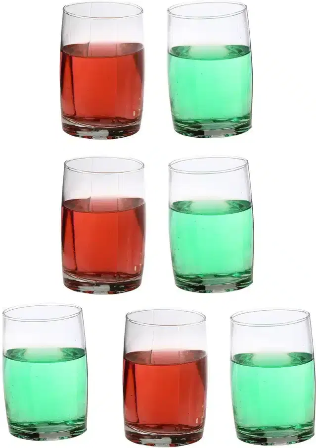 Liquor cum Cocktail Glasses, Transparent, 270 ml, Pack of 7
