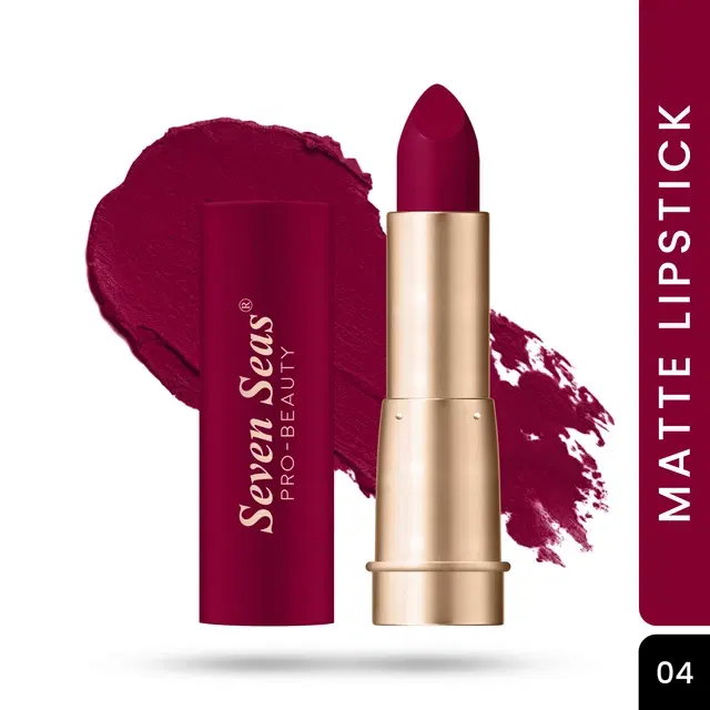 Seven Seas Lipstick for Women, Red (3.5g)