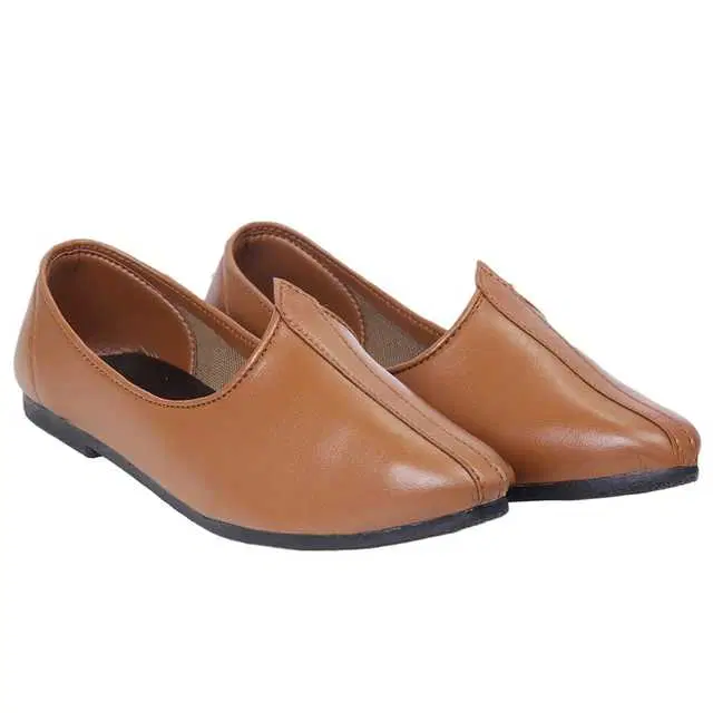 Vitoria Stylish Jutti For Men And Boys (Tan, 5) (V-175)