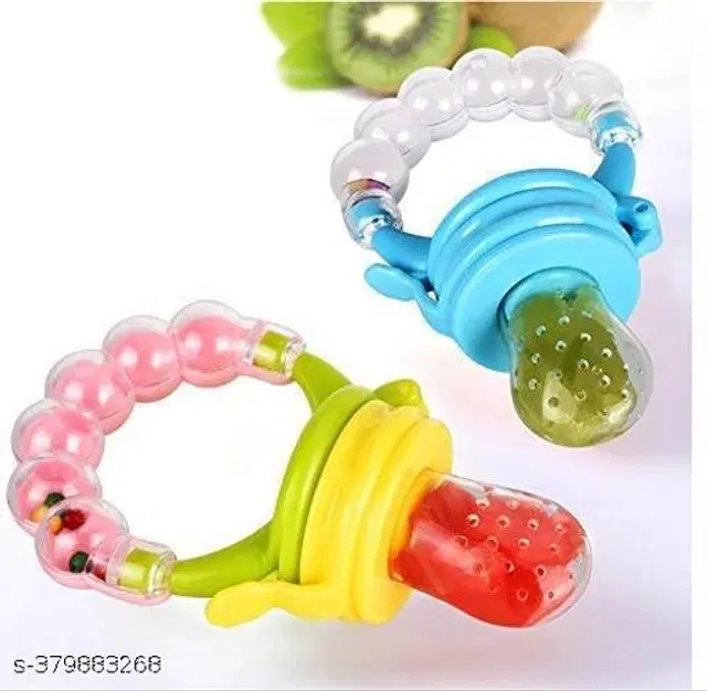 Silicone Fruit Nibbler for Baby, Multicolor, Pack of 2