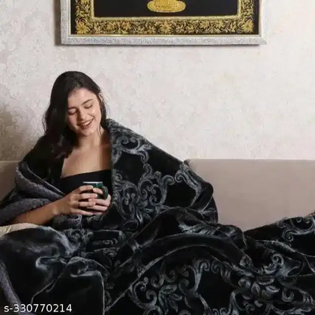 Microfiber Double Bed Blanket, Multicolor