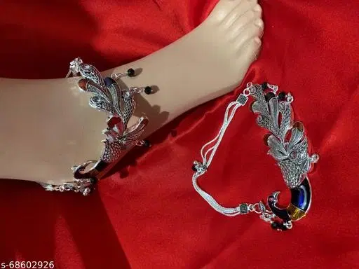 HASTKALA Anklets for Women (Multicolor, Free Size)