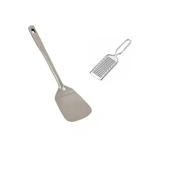Stainless Steel Cheese Grater & Palta, Combo of 2