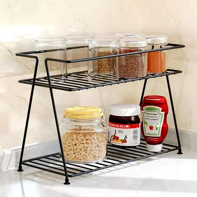 Stainless Steel Spice Rack (Black)
