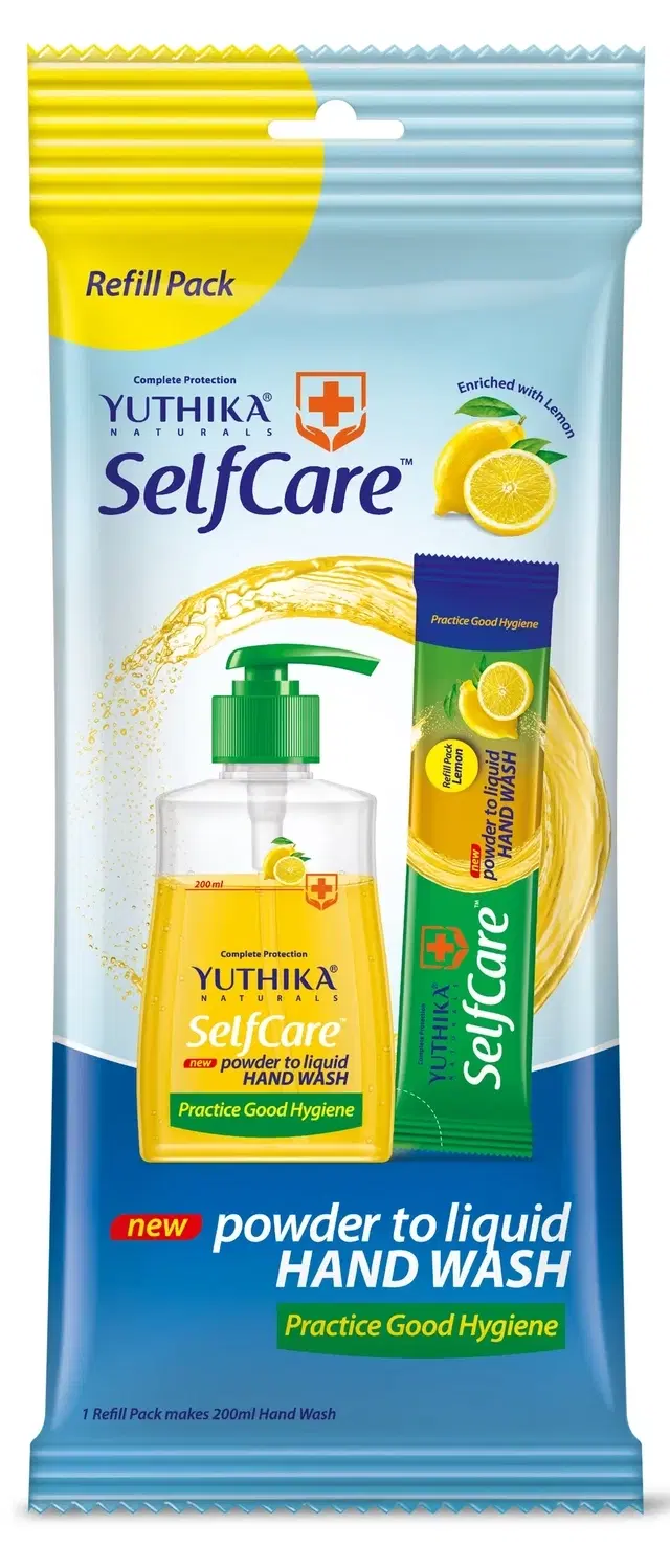 Yuthika Selfcare Lemon Hand Wash Refill 9g (Pack of 3)