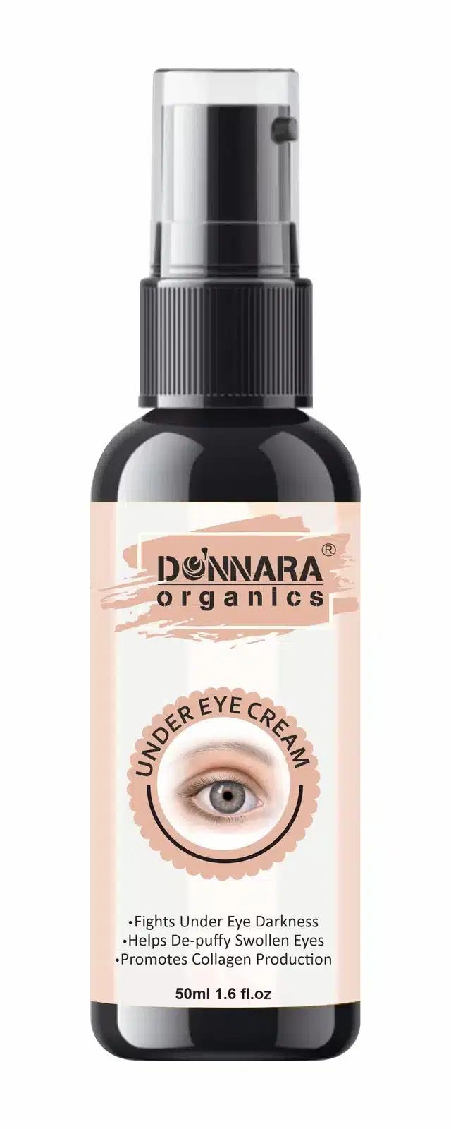 Donnara Organics Under Eye Cream to Remove Dark Circles, Wrinkles & Fine Lines, 50 ml