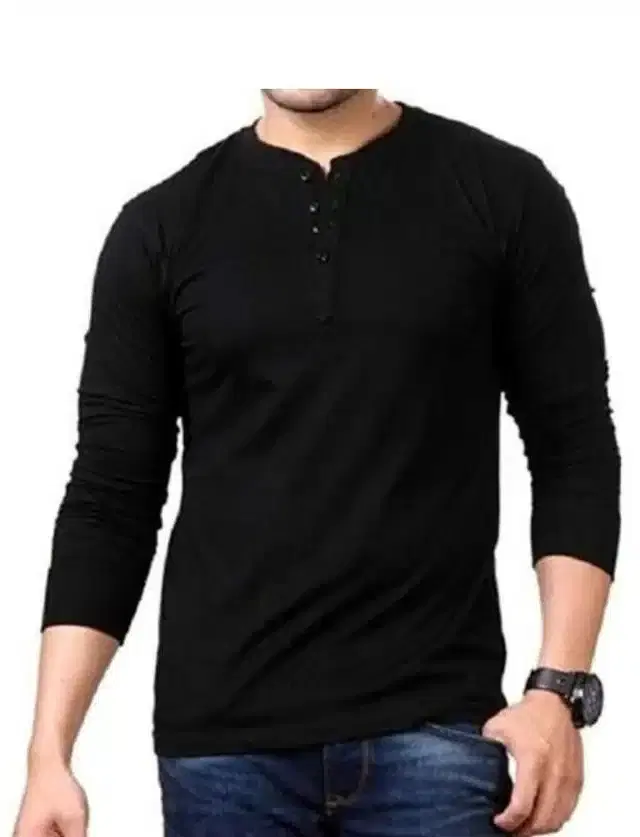 T-Shirt for Men (Black, XL)