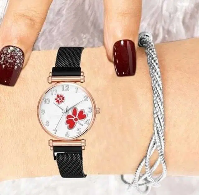 Analog Watch For Womens (Black) (WS-264)