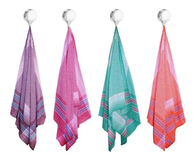 Soft Cotton Gamcha Bath Towel, 70X35 Inch, Pack Of 4, Mo-081