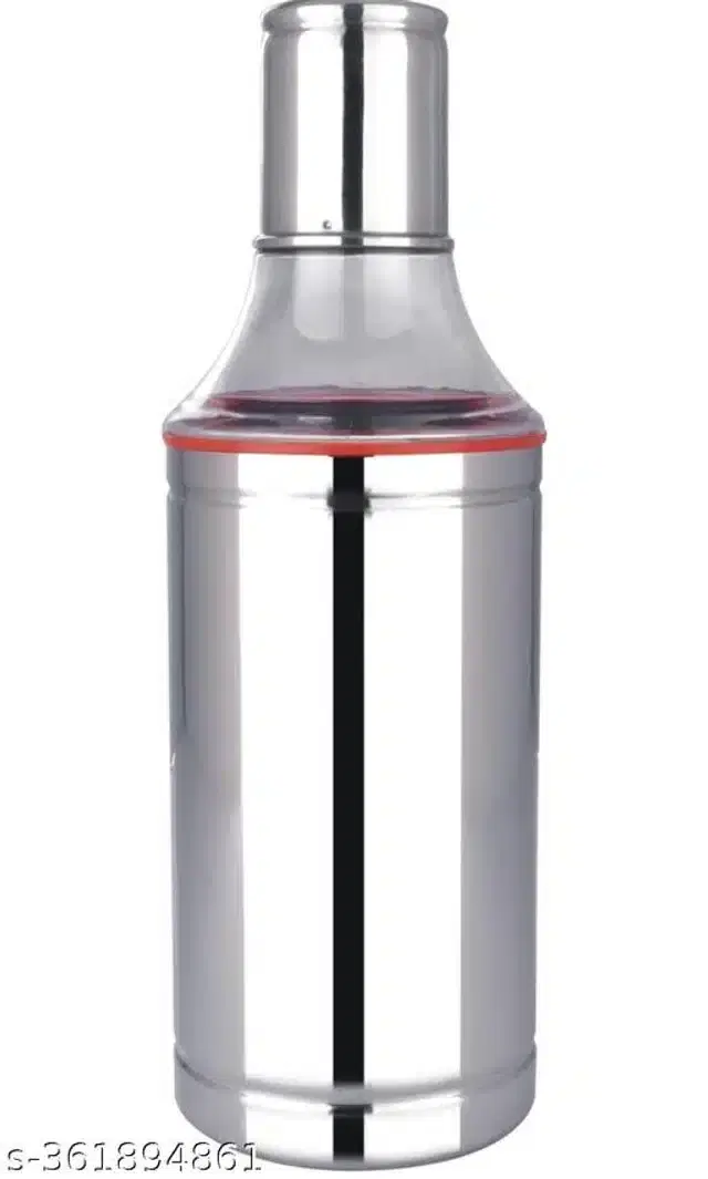 Stainless Steel Oil Dispenser, Silver, 500 ml