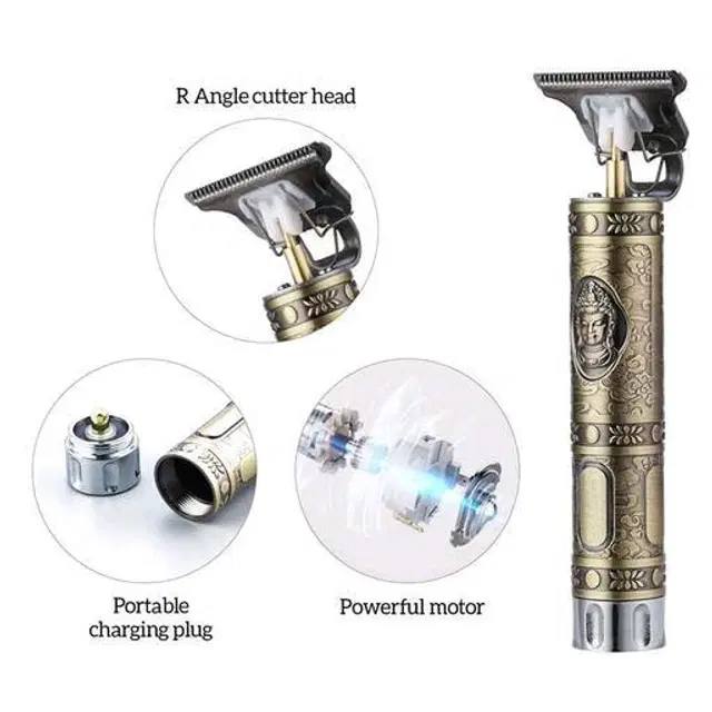 ZULX T9 Rechargeable Professional Hair Trimmer for Man & Women, Gold