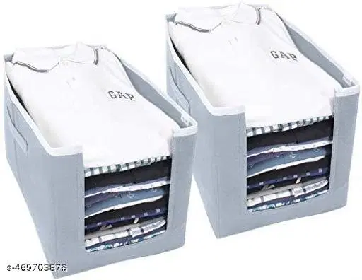 Non-woven Clothes Cover,  (White),  (Pack Of 2)