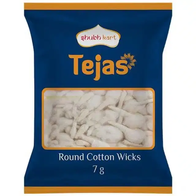 Shubhkart Tejas Round Cotton Wicks 7 g