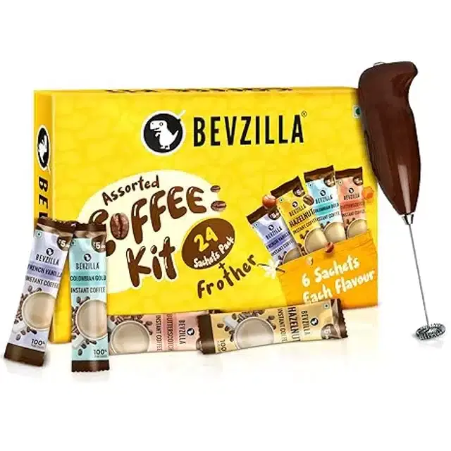 Bevzilla Assorted Coffee Pack Of 24 Sachets