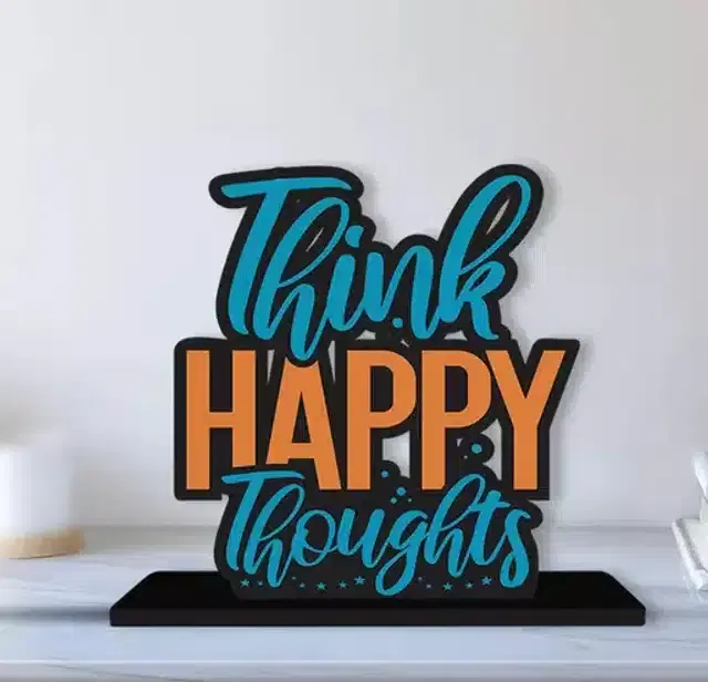 Wooden Quotes Stand for Table & Office Desk, Multicolor