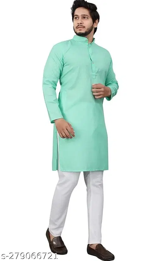 Kurta for Men (Mint Green, S)
