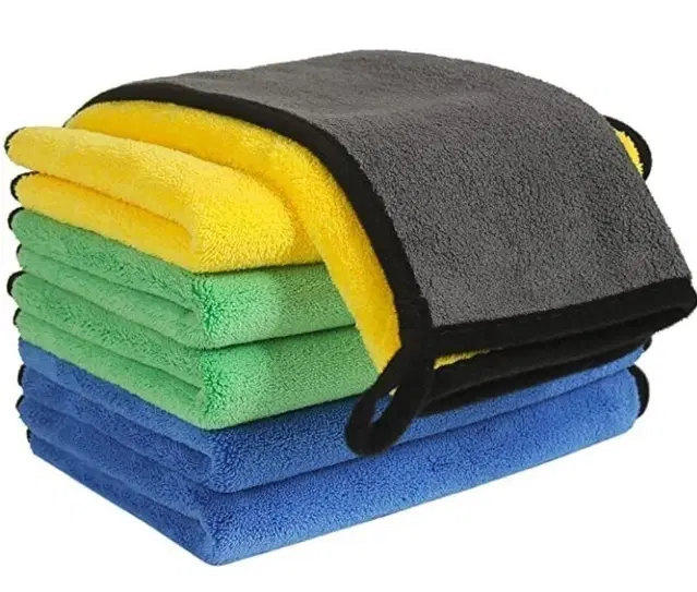Neekshaa Microfiber Towel, Multicolor, 40x40 cm, Pack of 6