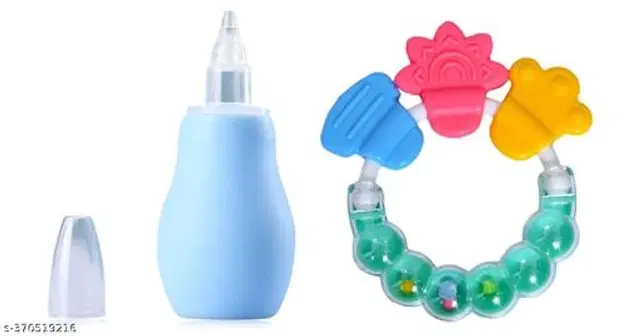 Noise Cleaner with Rattle Toy for Baby, Multicolor, Set of 2