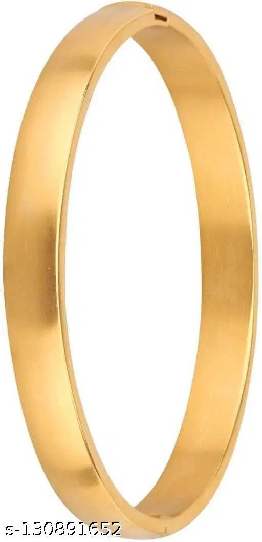 Gold Lock Kada Bracelet for Men