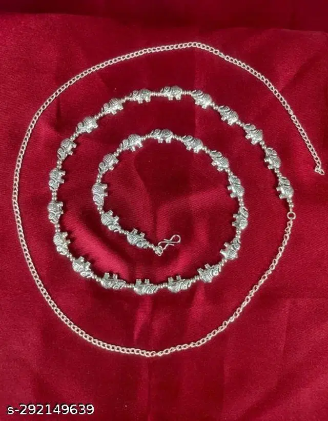 Alloy Belly Chain for Women (Multicolor)