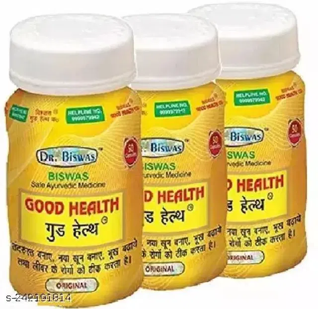 Dr. Biswas Ayurvedic Good Health -50 Capsules, Pack Of 3, Pack Of 3