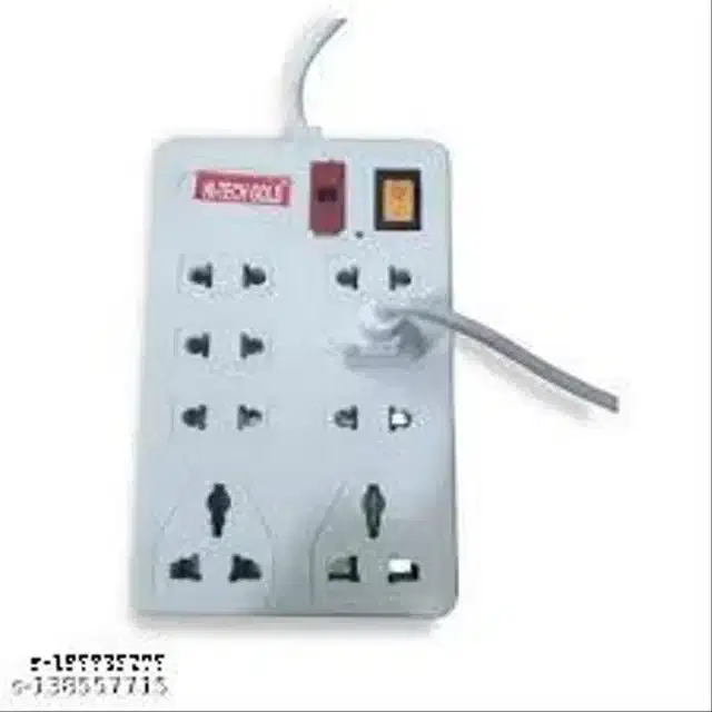 Plastic Universal Surge Protector, White