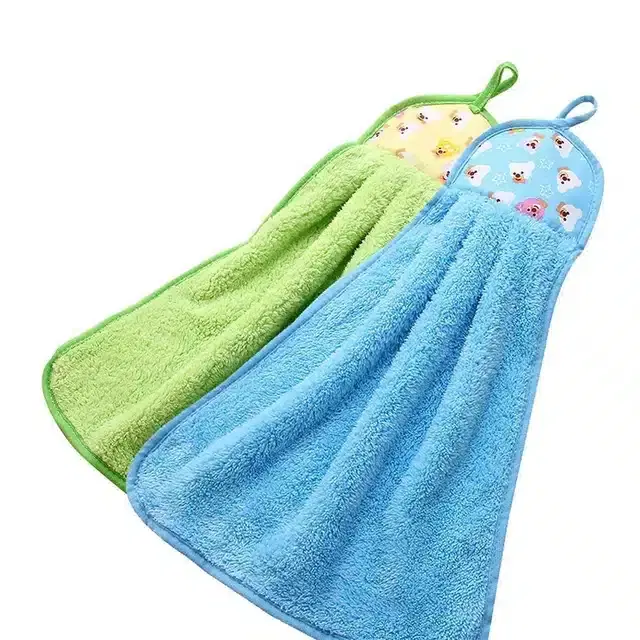 Hanging Towel, Pack of 2, Green & Blue