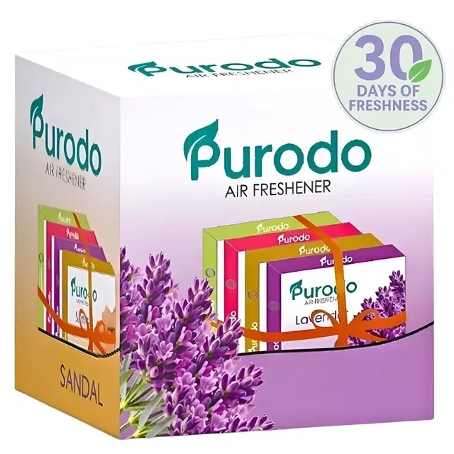 Purodo Air Freshner Blocks- Lavender, Jasmine, Sandal & Rose 4 X 50g