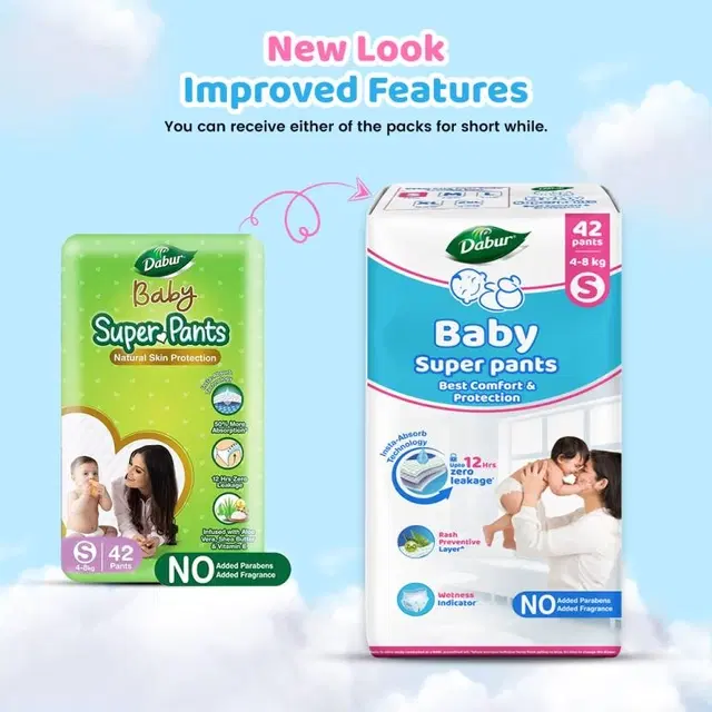 Dabur Baby Super Pants-Small 42 Pc