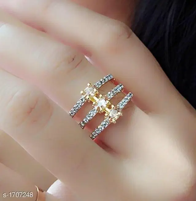 Alloy Ring for Women (Multicolor)