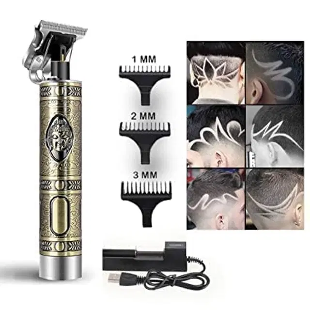 T9 Rechargeable Professional Hair Trimmer for Men & Women, Gold