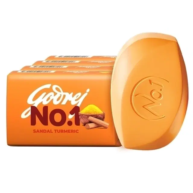 Godrej No.1 Sandal & Turmeric Soap 4X43 g (Pack Of 4)