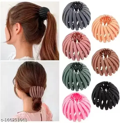 Plastic Hair Clutchers for Women (Assorted, Free Size)