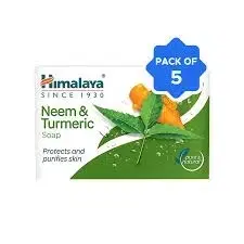 Himalaya Neem & Turmeric Soap 5X125 g (Buy 4 Get 1 Free)