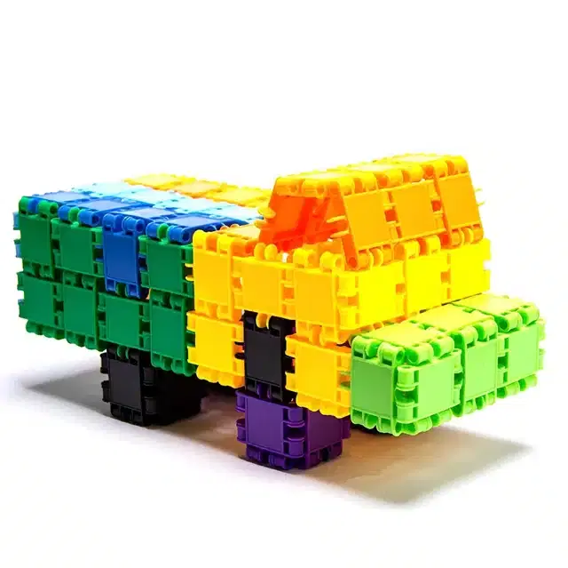Plastic Educational Creative 100 Pcs Building Blocks Toy Set for Kids, Multicolor