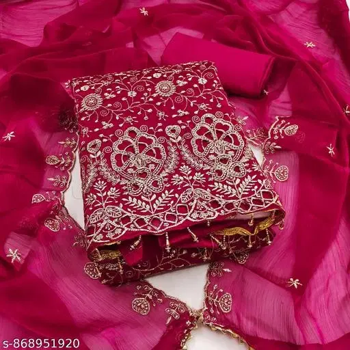 Georgette Punjabi/All Over Suits for Women (Un Stitched)