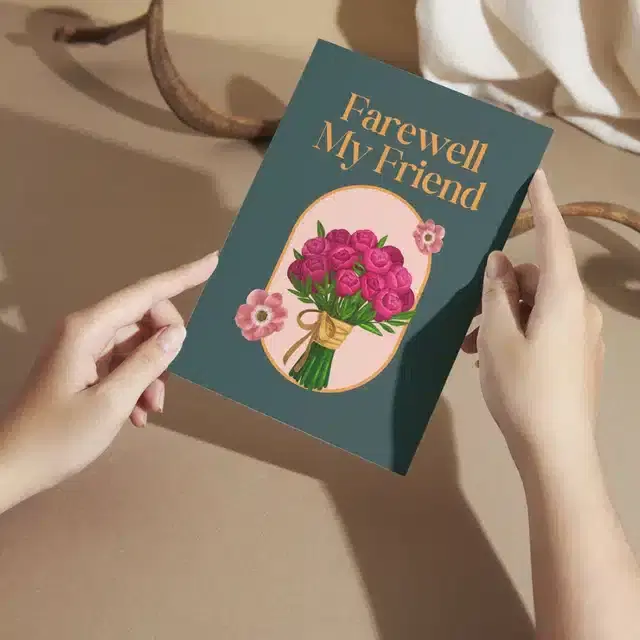 Farewell Greeting Cards, Multicolor