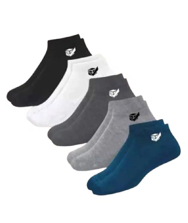 Fashionable Low Length Ankle Socks, Assorted Colour,Set of 5