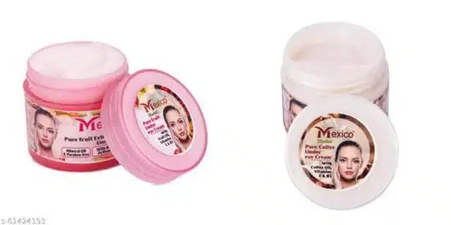 Mexico Herbs with Fruit Under Eye Cream with Coffee Under Eye Cream (20 g, Set of 2)