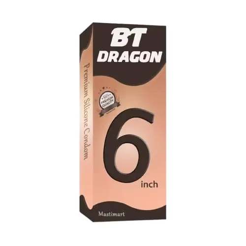 Silicone Dragon Reusable Condom for Men, Beige, 6 inches