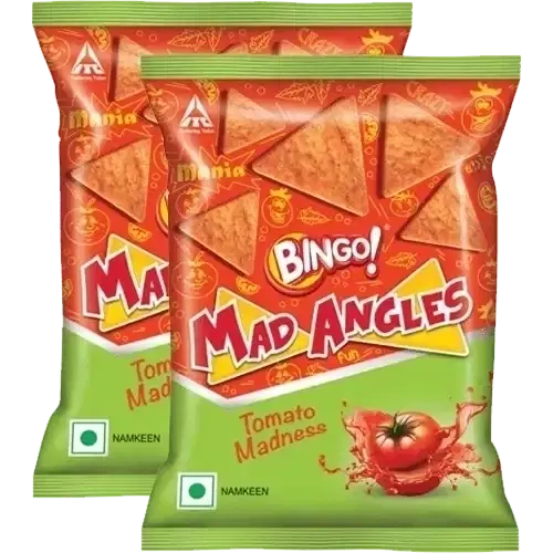 Bingo Mad Angles Tomato Madnes Namkeen 2X58 g (Set Of 2)