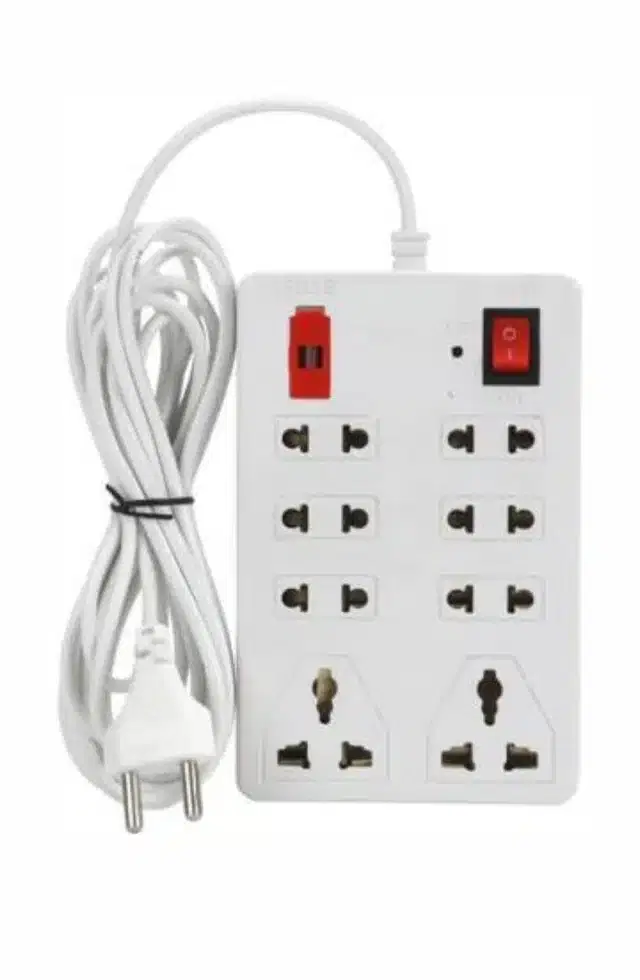 Extension Board with Copper Wire, White, 2.5 m