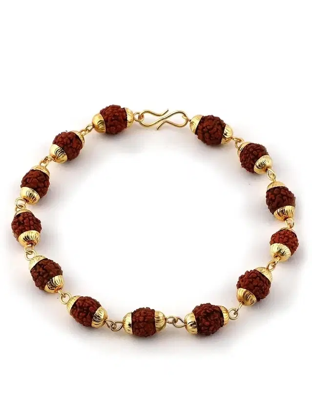 Alloy Bracelets for Men (Gold, Free Size)