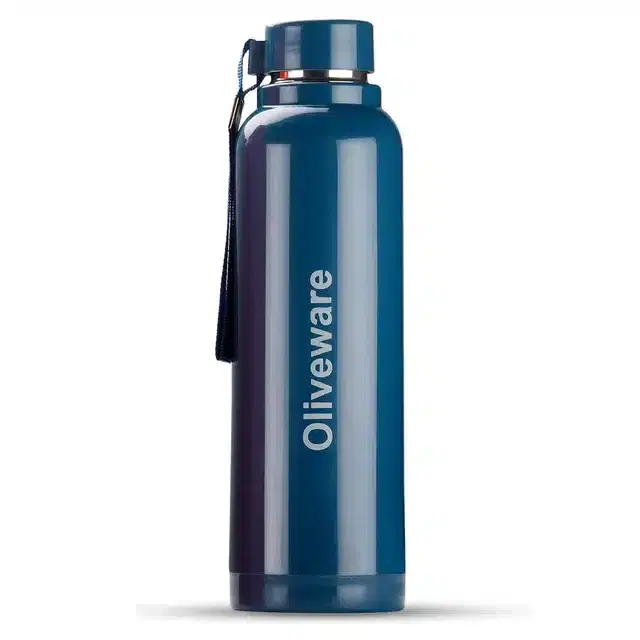Aura Insulated Steel Bottle Stainless Steel, Blue, Pack Of 1, O-21