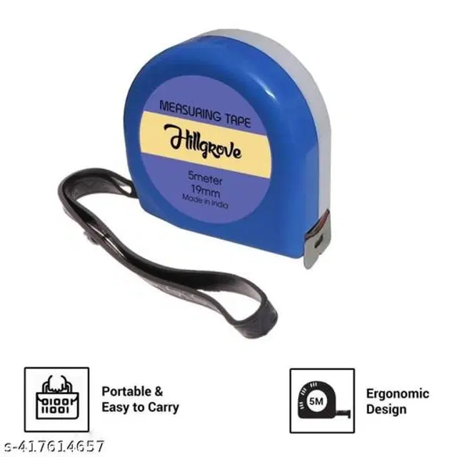 Plastic Measuring Tape, Blue, 5 m