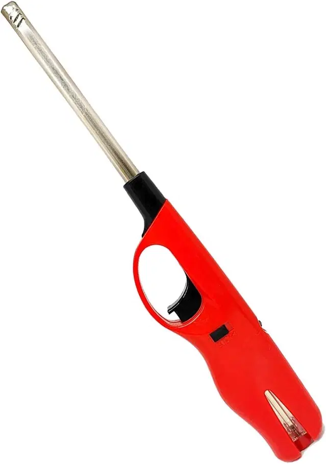 Stainless Steel Refillable Adjustable Flame Kitchen Gas Stove Lighter, Assorted