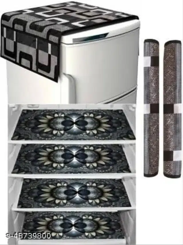 Fridge Cover Set, Multicolor, Set of 7