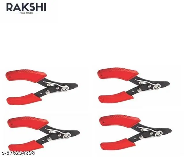 Stainless Steel Wire Cutter, Silver & Red, Pack of 4